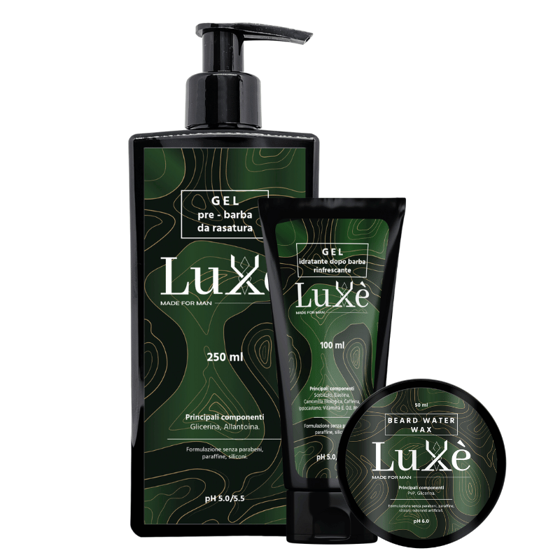 Bundle - 20% GEL PRE-RASATURA + CERA AD ACQUA + DOPOBARBA