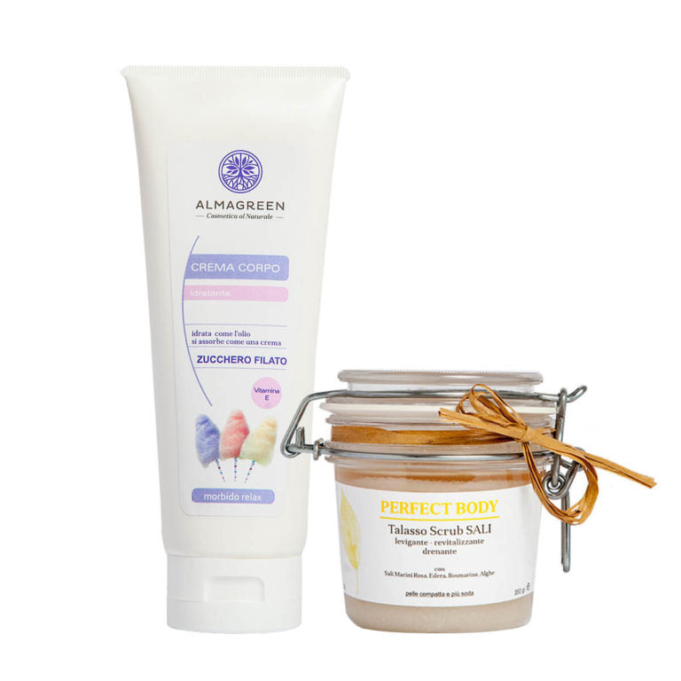 KIT CORPO THALASSO SCRUB SALI MARINI E CREMA IDRATANTE AI FRUTTI DI BOSCO